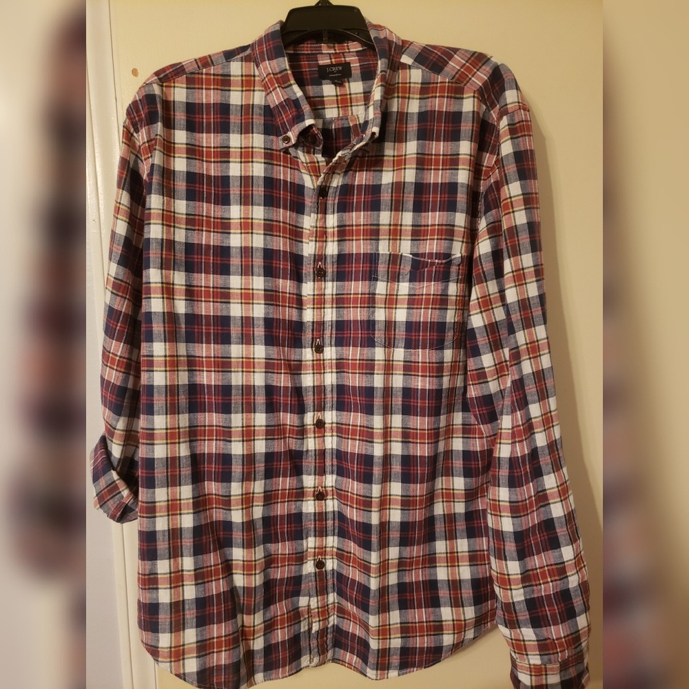 Mens long sleeve J Crew button down